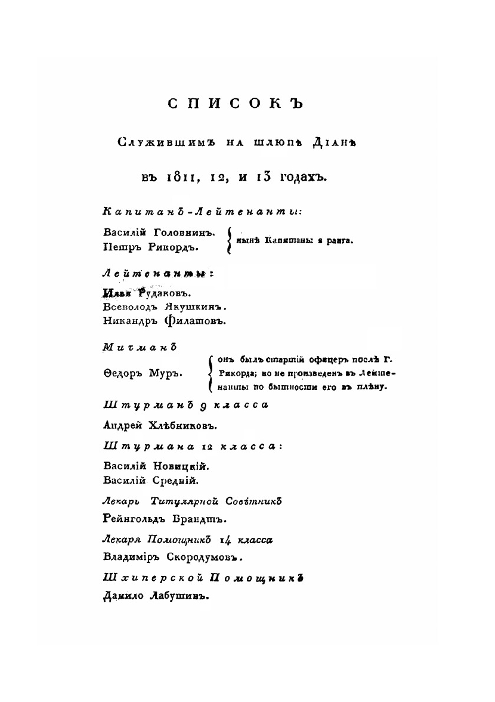 Записки. Часть 1 | В. М. Головнин