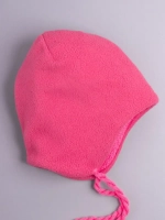 Шапка детская вязаная осенняя на завязках