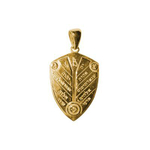 Амулет Щит Божественной мудрости серебро+позолота ЮРВ-25-з