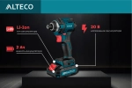 Бесщеточный аккумуляторный винтоверт ALTECO cisd 20-200 li bl 54732