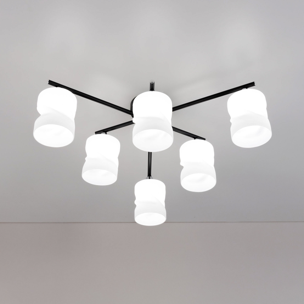 Citilux Нильс CL132165 Люстра потолочная Чёрная