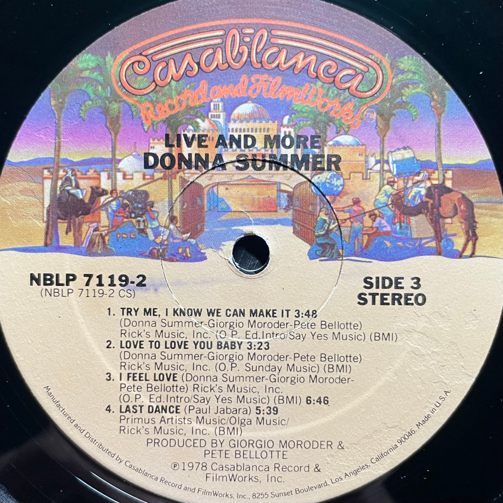 Виниловая пластинка Donna Summer ‎– Live And More 2LP