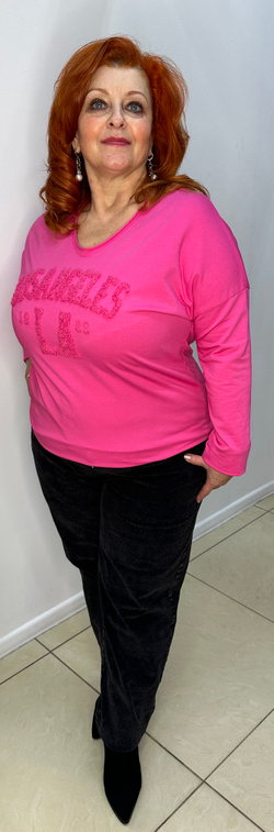 Итальянский лонг слив с буквенным принтом