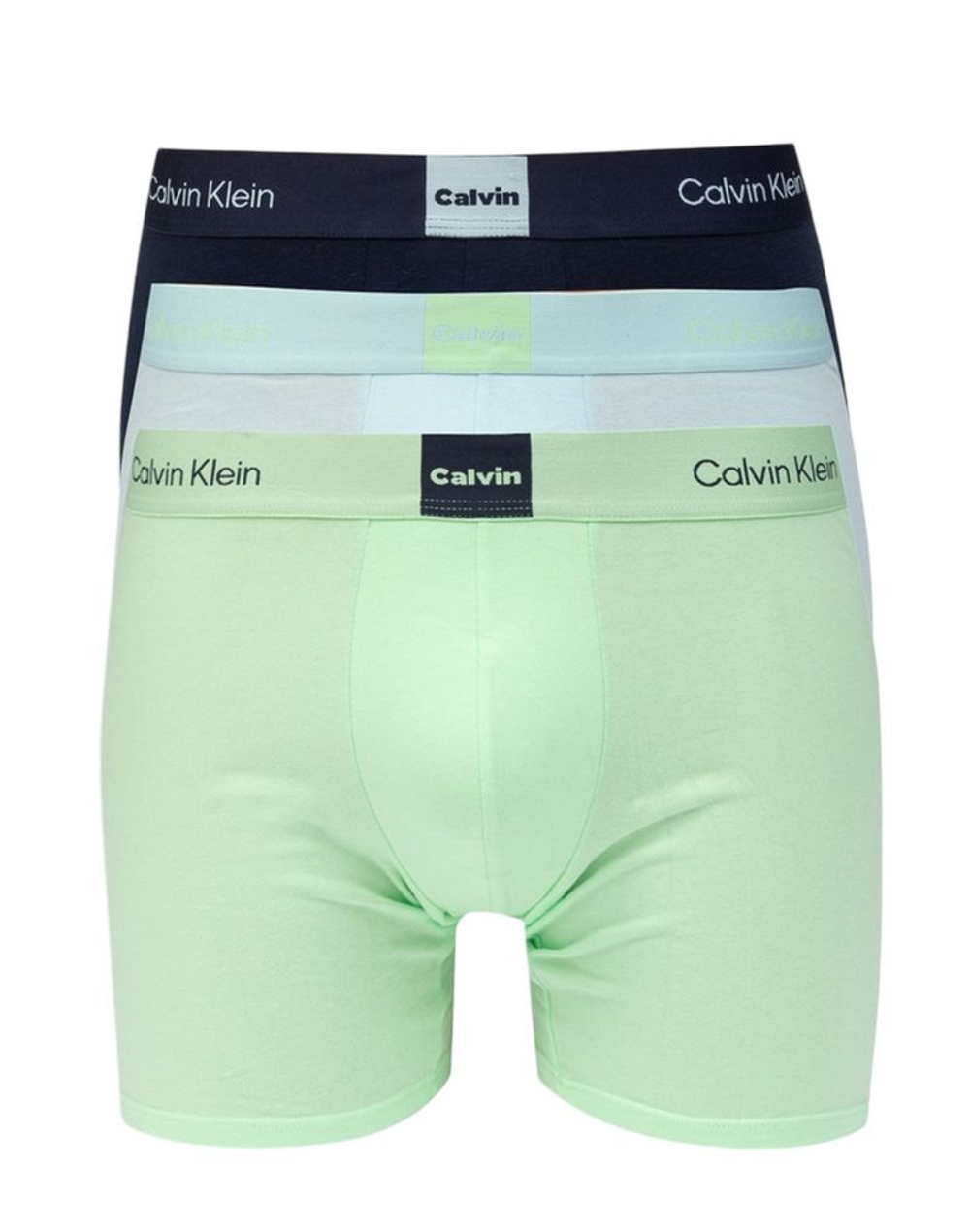 Боксерки теннисные Calvin Klein Icon Logo Graphic Brief 3P - patina green/shoreline/airy blue