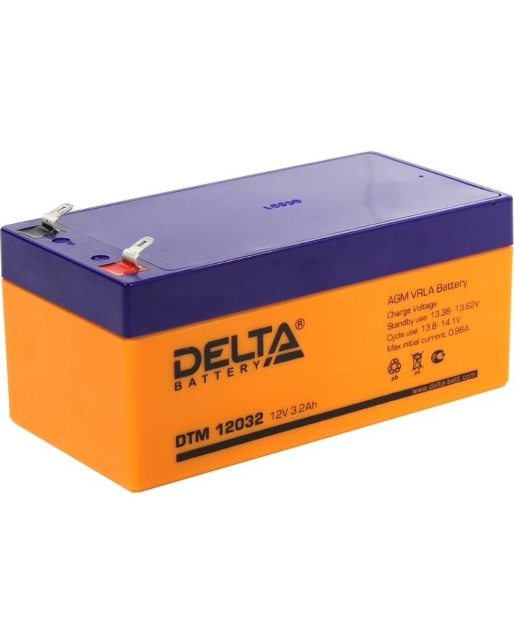 Аккумуляторная батарея для ИБП Delta DTM 12032 (3.2 А\ч, 12В) свинцово- кислотный аккумулятор