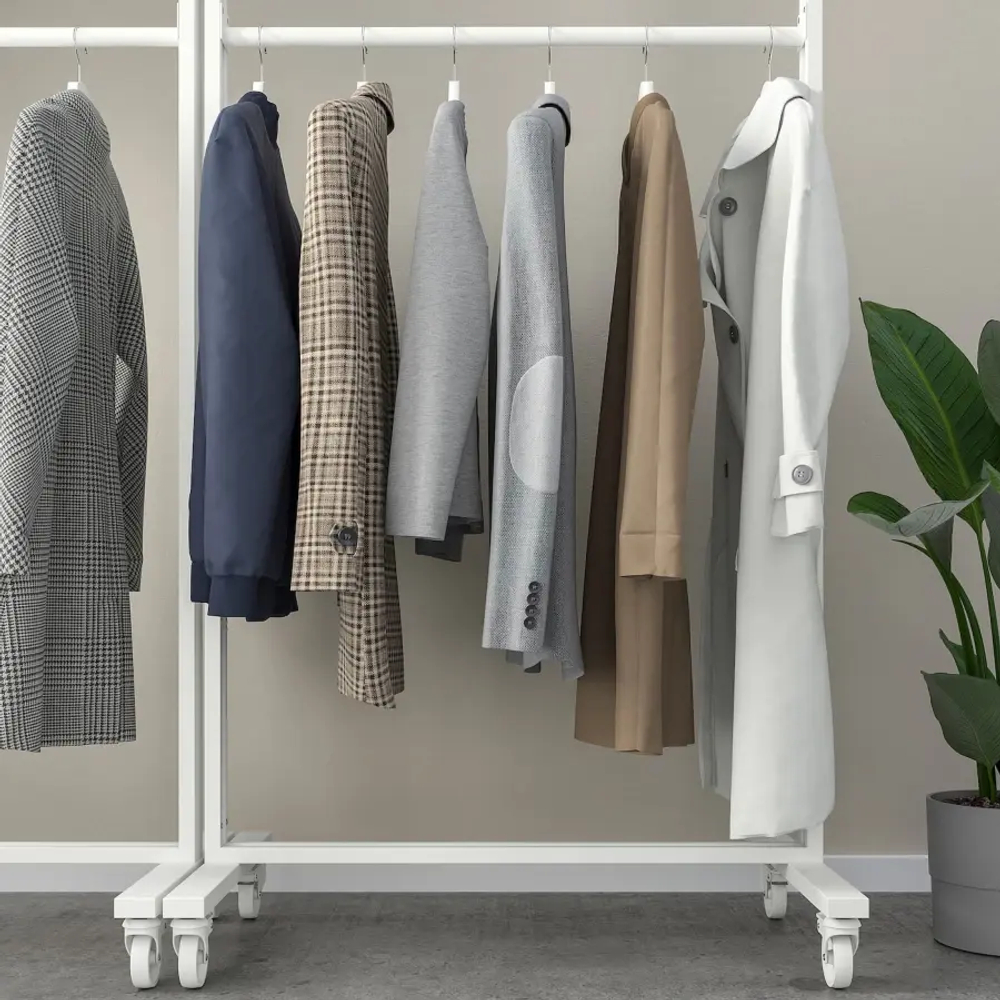 MITTZON Каркас на колесах/вешалка для одежды/дорогая полка ИКЕА