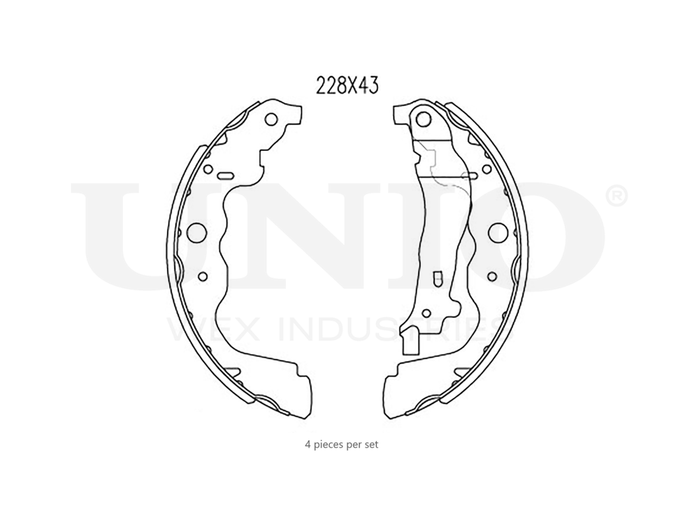 Колодки тормозные бараб. задние UNIO BRP-10020