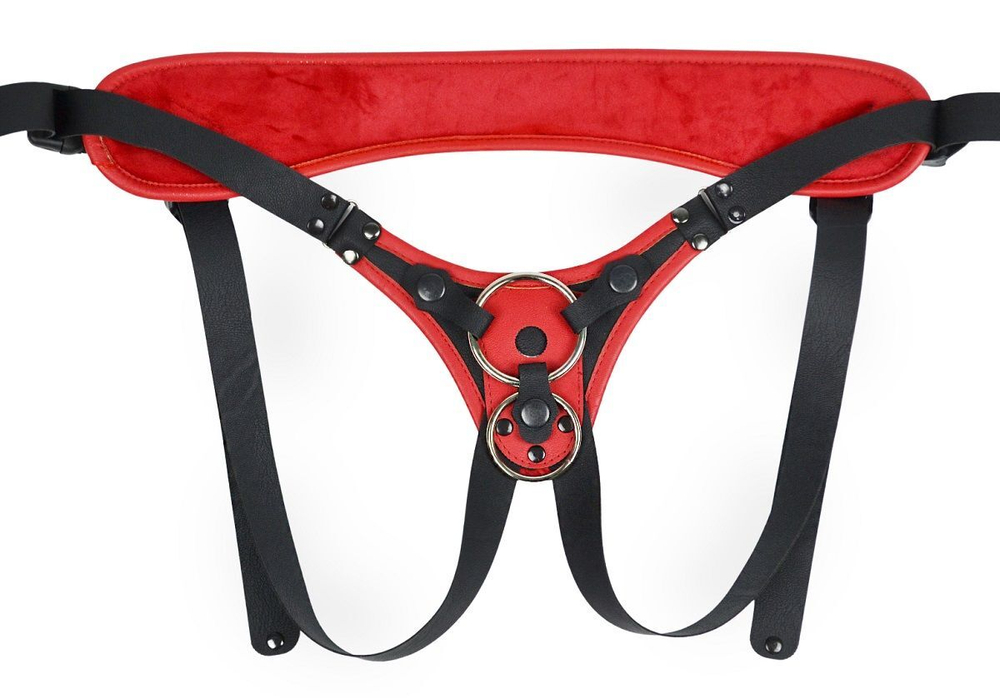 Универсальный пояс для фиксации насадок (Цвет: красный с черным)