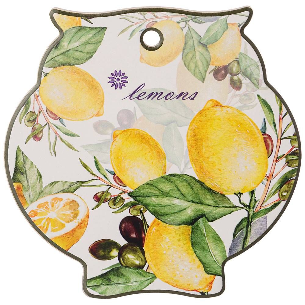 ПОДСТАВКА ПОД ГОРЯЧЕЕ AGNESS "ЛЕМОН ТРИ" 16*16*1 СМ (КОР=48ШТ.)