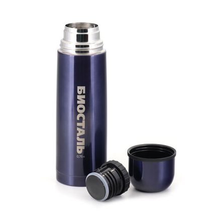 Термос &quot;Биосталь&quot; с узкой горловиной, цв. ночное небо, 0,75 л /12/