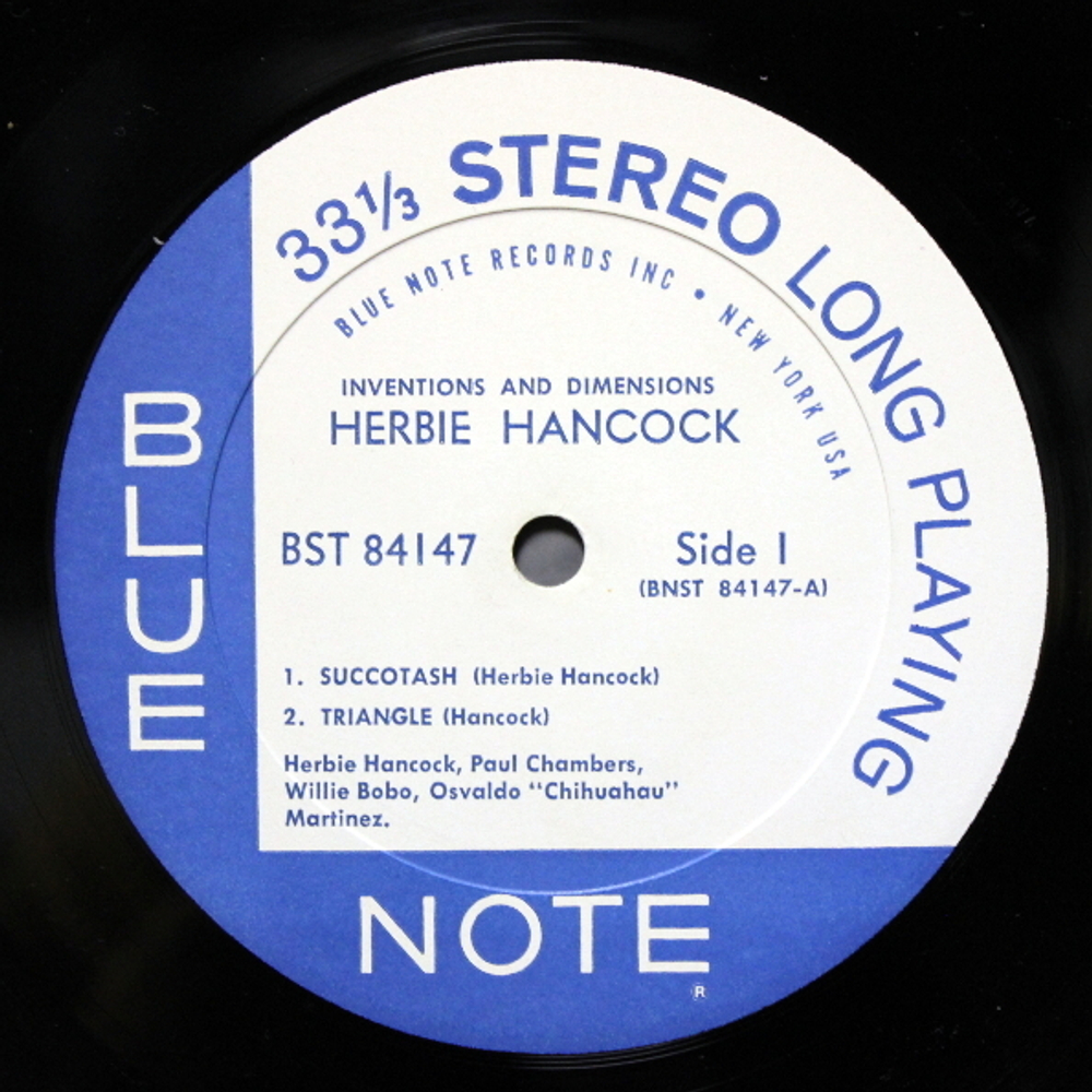 Herbie Hancock, Paul Chambers, Willie Bobo,  Osvaldo Martinez / Inventions & Dimensions (LP)