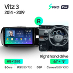 Teyes SPRO Plus 9" для Toyota Vitz 2014-2019 (прав)