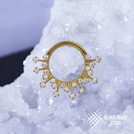 Кликер Effulgent Crystal PVD Yellow 1.2мм