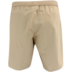 Мужские теннисные шорты BOSS x Matteo Berrettini Stretch-Poplin Shorts with Contrast Logo - medium beige