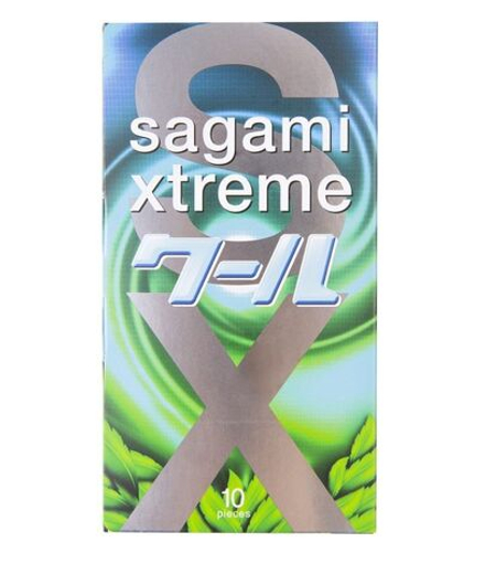 Презервативы латексные Sagami Xtreme Mint 10`S