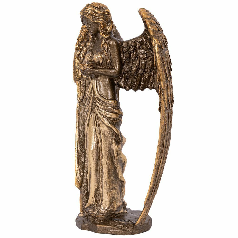 Статуэтка Девушка ангел с книгой Бронза