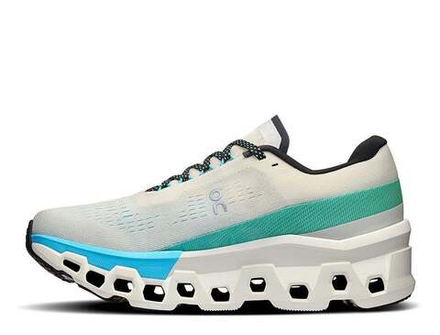 Кроссовки для бега женские On Cloudmonster 2 W Бело-Голубые