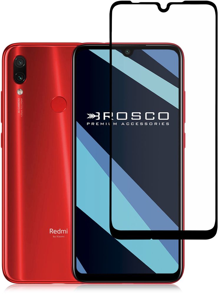 Защитное стекло ROSCO для Xiaomi Redmi Note 7;Xiaomi Redmi Note 7 Pro;Xiaomi Redmi Note 7S оптом (арт. XM-RN7-FSP-GLASS-BLACK)