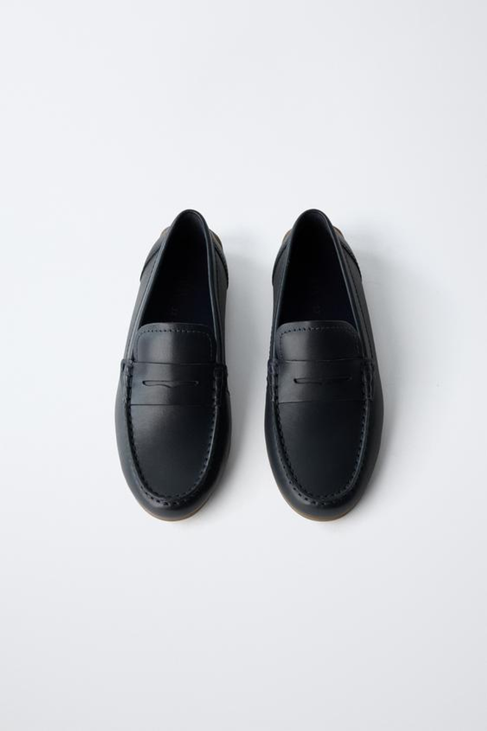 ZARA КЛАССИЧЕСКИЕ ТОПСАЙДЕРЫ, МОРСКОЙ СИНИЙ