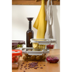 Контейнер для запекания и хранения прямоугольный с крышкой, 1,5 л, светло-серый