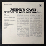 Johnny Cash ‎– More Of "Old Golden Throat" (Англия 1969г.) Т