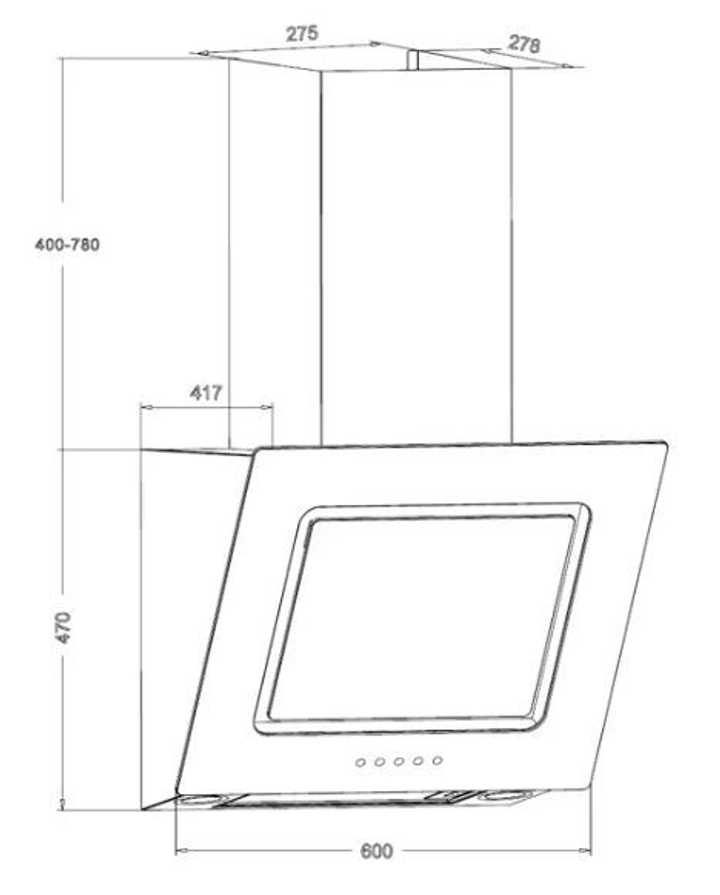 Наклонная вытяжка Hansa OKP6542SH