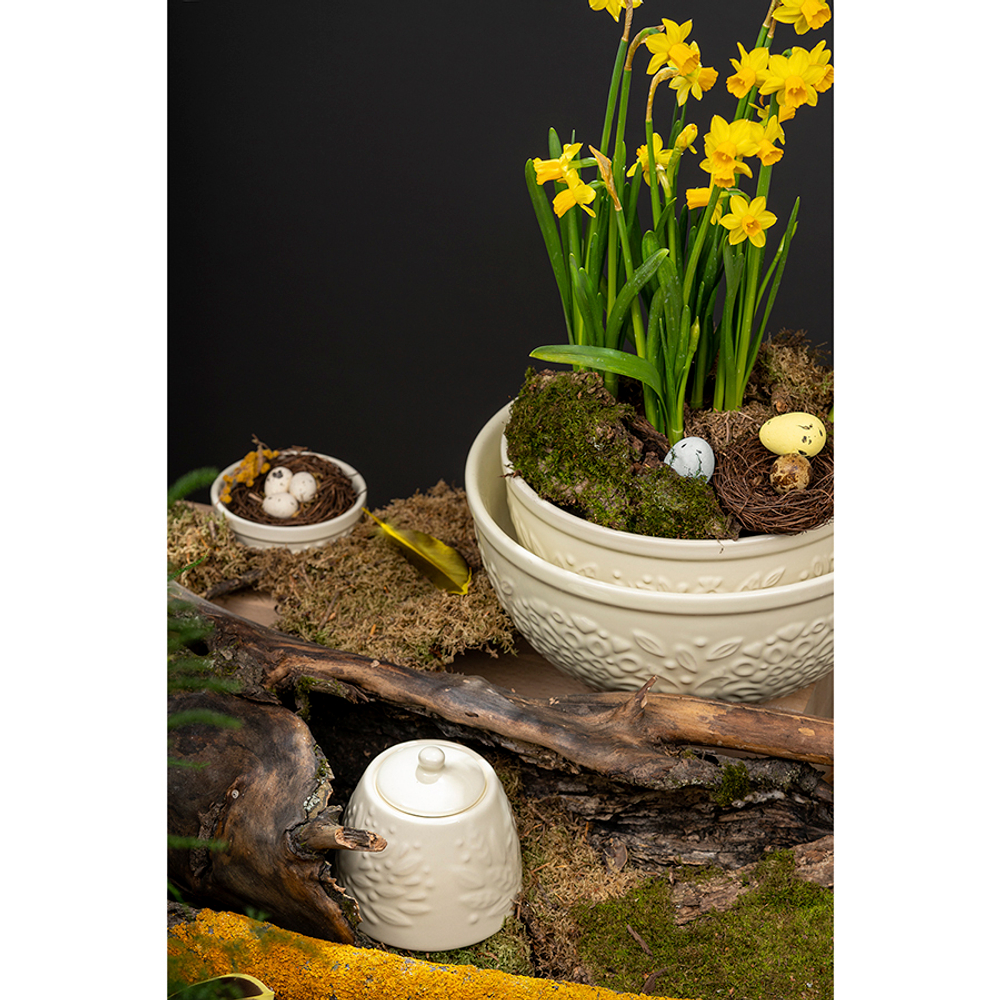 Сахарница birds of paradise, 400 мл, кремовая