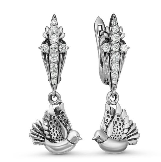 Серьги "Райские птички"