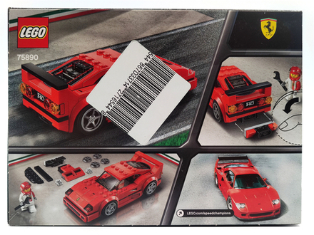 Конструктор LEGO 75890 Автомобиль ФеррариF40 Competizione