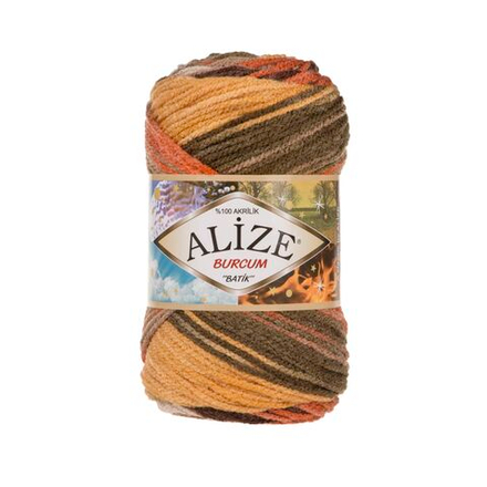 Бурджум батик (Burcum batik) пряжа Alize 100%акрил 5х100г/210м (6060)