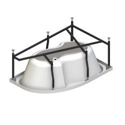 Акриловая ванна Radomir Vanessa (Радомир Ванесса) Ирма 149х96 R, с каркасом