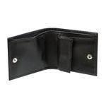 Портмоне мужское BEFLER "Грейд", 100х90 мм, натуральная кожа, на кнопке, черное, РМ.22.-9