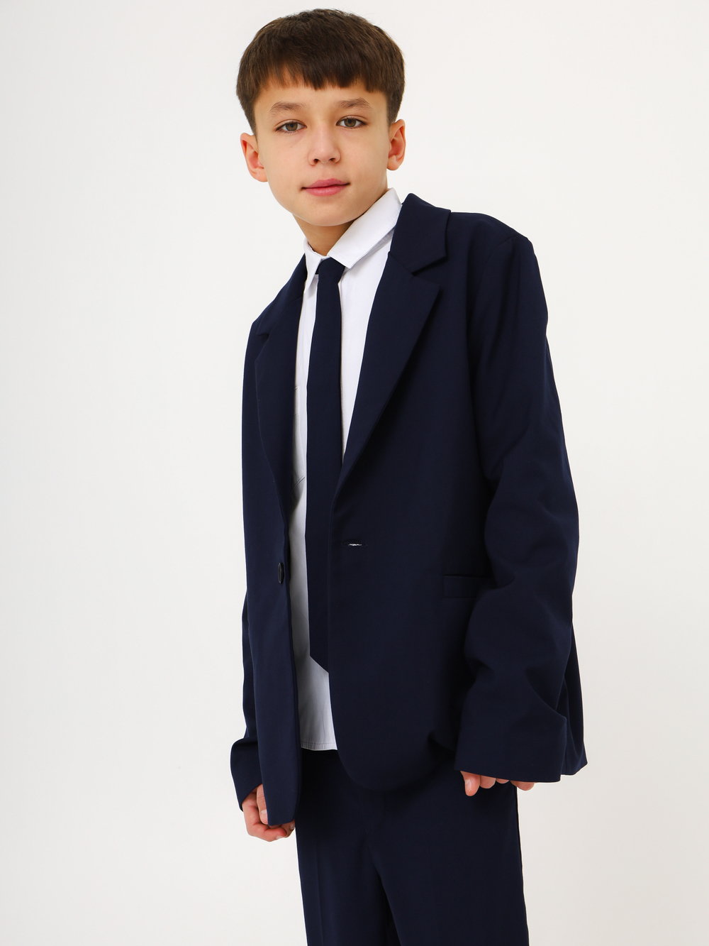 Пиджак классика для мальчика, синий
