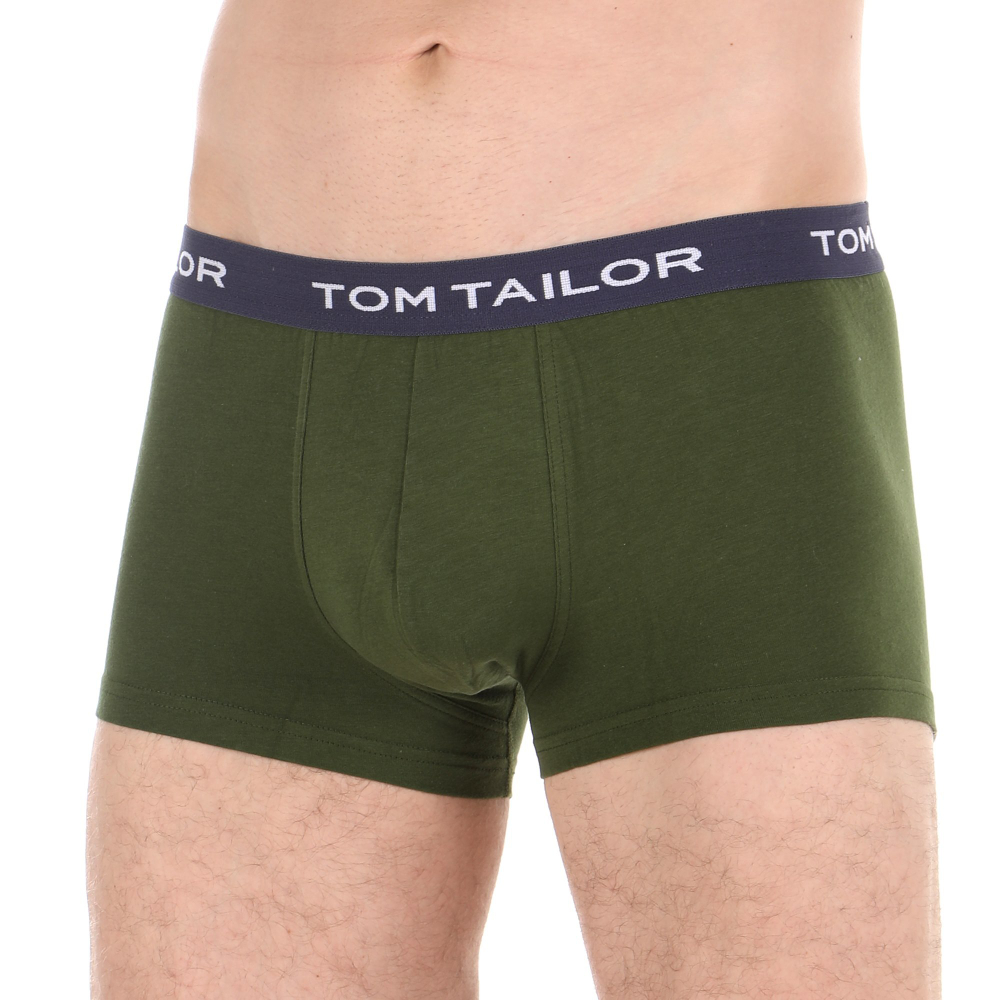 Мужские трусы боксеры набор 3в1 (красные, зеленые, темно-синие) Tom Tailor 70162/6061 450