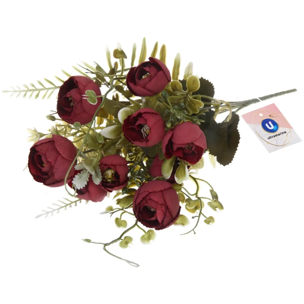 Искусственные цветы «Летнее вдохновение» Пионы 28см цвет бордовый