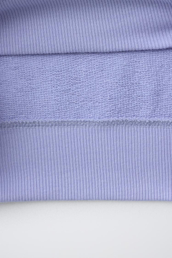 ZARA ТОЛСТОВКА С ТЕКСТОВЫМ ПРИНТОМ, СИНИЙ