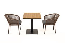 "Каффе" обеденная группа на 2 персоны, цвет "дуб"