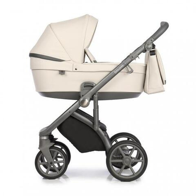 Детская коляска Roan Bloom 3 в 1 New 2020 эко-кожа (Бежевый) Stone