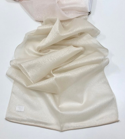 Тюль-лен с мерцанием Arya арт. Sefa col v-06 бежевый (высота 300 см, Турция)