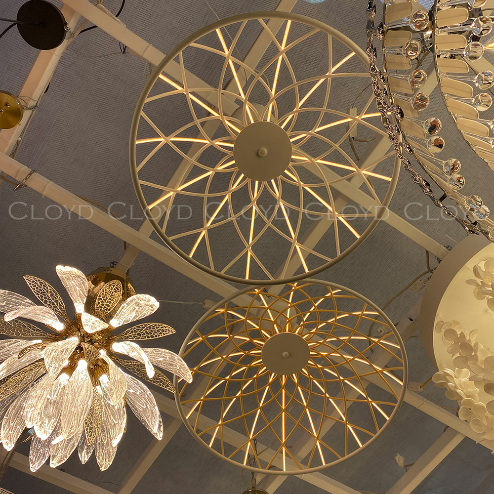 Люстра Cloyd COCKLICO C1 / Ø50 см - белый - белый (арт.11411)