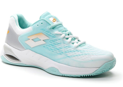 Женские Кроссовки теннисные Lotto Mirage 100 Clay W - all white/saffron/blue параdise