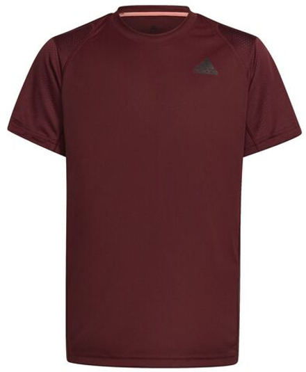 Футболка для мальчика теннисная Adidas Club Tee B - Shadow Red/ кислотно-красный