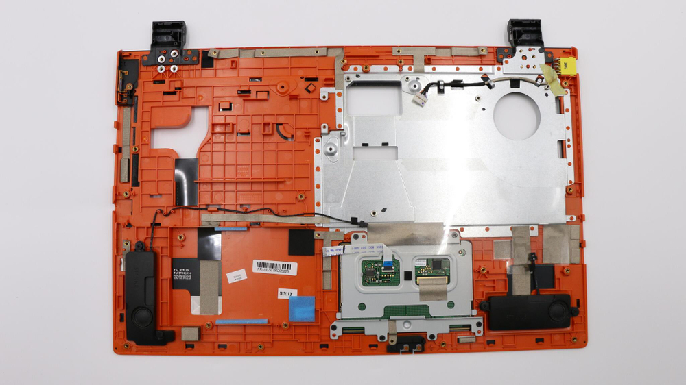 Верхняя панель клавиатуры (топкейс) для ноутбука Lenovo Flex 15 черный+оранжевый, с тачпадом (90205225), оригинал