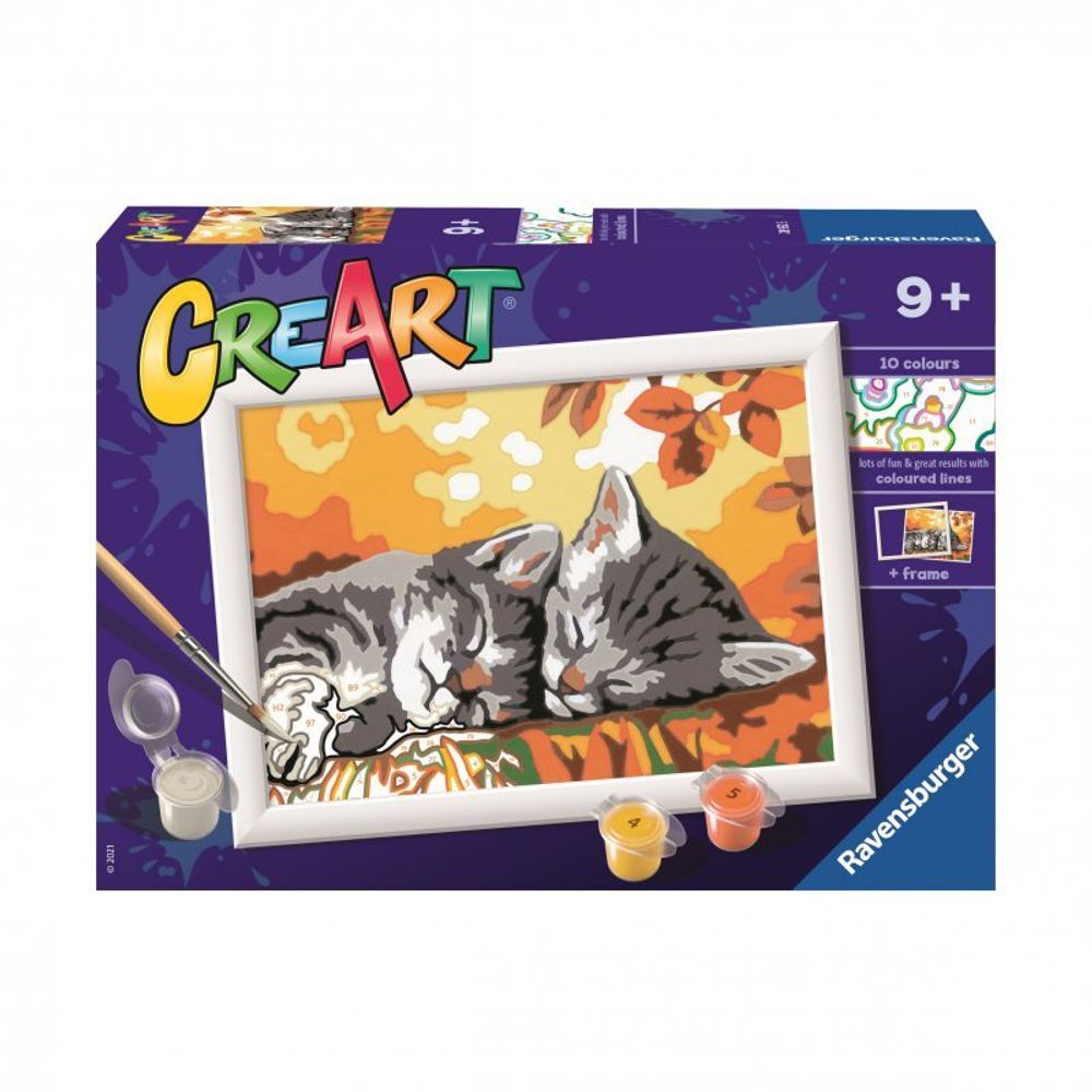 Ravensburger - CreArt Книжка-раскраска для детей Осенние коты 289325