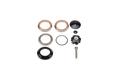 Рулевая колонка NECO, 1-1/8", б/резьбовая, интегрированная,  IS 42/28.6  IS 42/30, подшип. 41.8×45°x45° -2шт., с якорем, высота 9,4мм, черн.