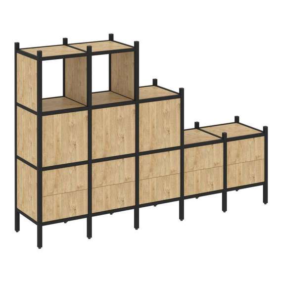 Лофт Прямой стеллаж VR.L-19  2110*446*1458