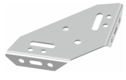 Кронштейн 571 00 000 П/П СЕРЫЙ (50 в кор.) СЗ