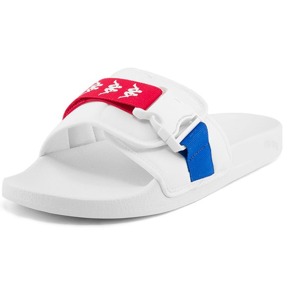 Kappa Outdoor Beach Slides 'White Blue Red'