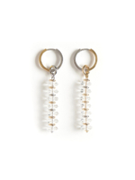 Серьги "Plane" горный хрусталь Multicolor