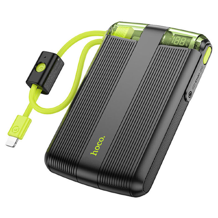 J127 Mecha dual PD20W power bank with cable and digital display(mini)(10000mAh)
